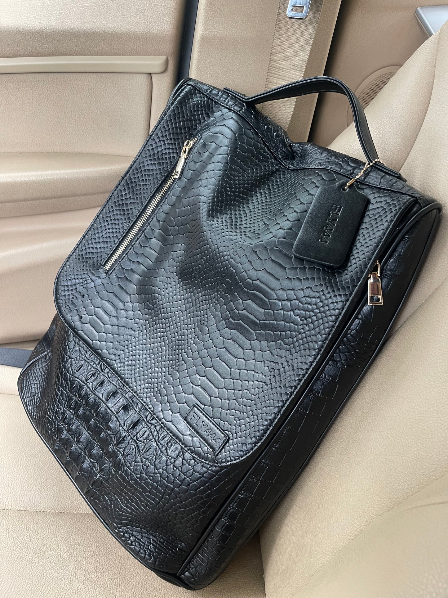 Travel with Purpose: The FLY444 Croc-Patterned Luggage Set - Style Meets Social Impact